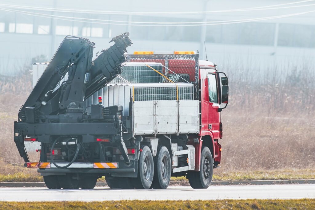 Heavy Machinery Transport on the Highway
